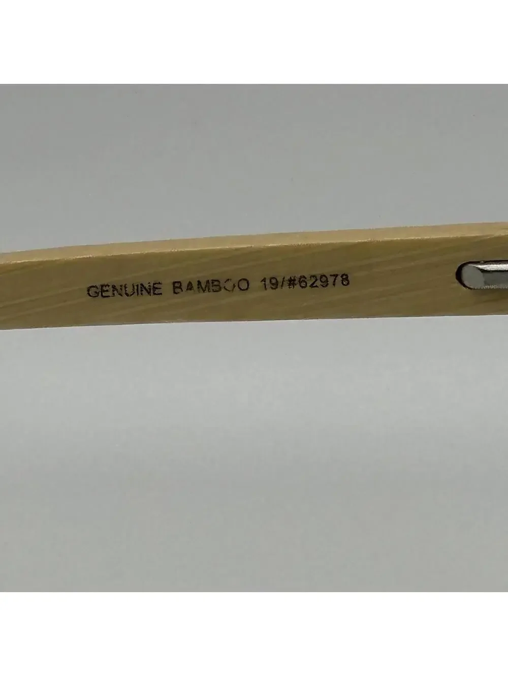 Piranha Sunglasses with Clear Frame and Bamboo Temples